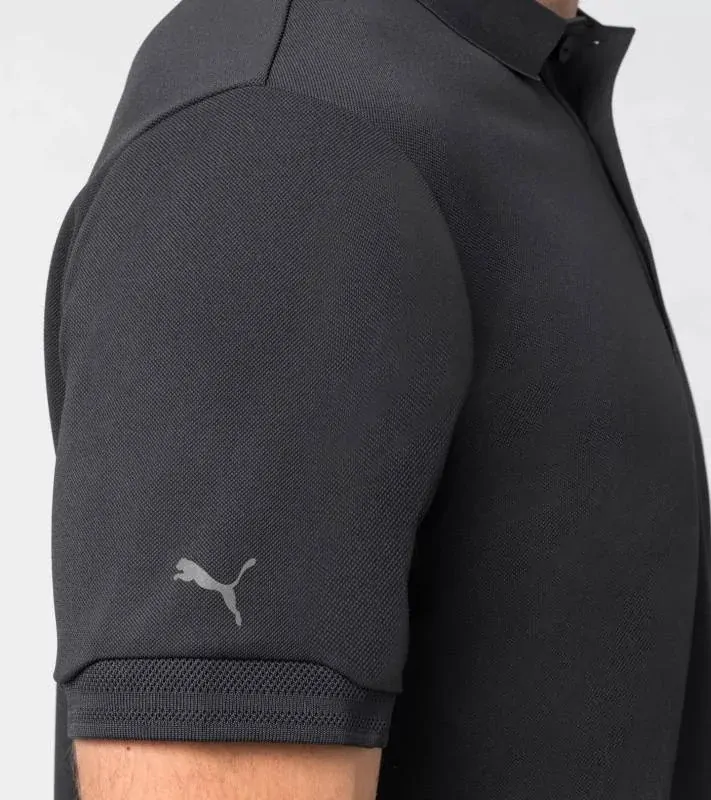 PORSCHE DESIGN Men's Polo Shirt Tričko s límečkem a knoflíčky černá