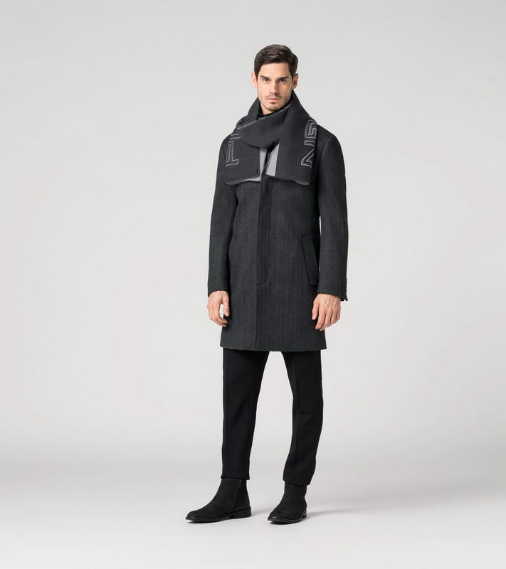 Porsche Design Bi-Colored PD Logo Scarf šála černo bílá