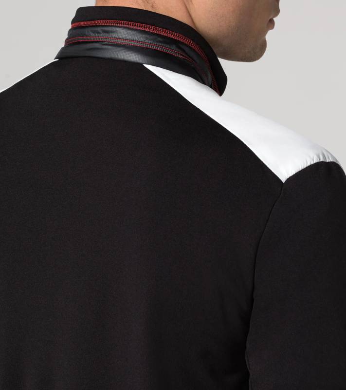 PORSCHE | HEAD Midlayer Lyžařská mikina na zip černočervená