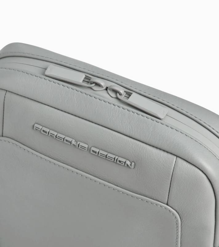 PORSCHE DESIGN Roadster Leather Shoulderbag XS Taška kožená malé velikosti přes rameno šedá