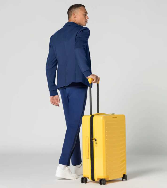PORSCHE DESIGN Roadster Hardcase 4W Trolley M Cestovní zavazadlo kufr skořepinový velikost M žlutý TSA