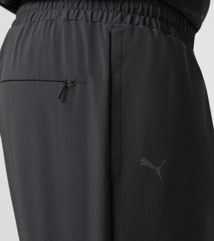 PORSCHE DESIGN Woven Tech Pants - Kalhoty volnočasové, sportovní, černá barva