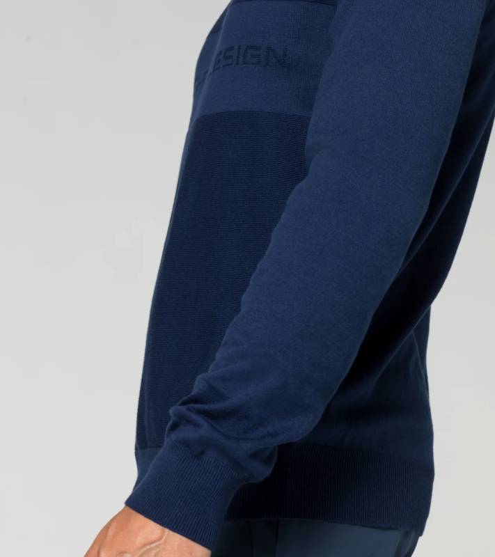 PORSCHE DESIGN Jacquard Logo Sweatshirt Mikina žakárová s logem modrá