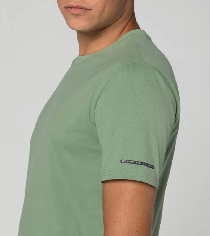 PORSCHE DESIGN Essential T-Shirt Tričko s kulatým výstřihem a logem zelená