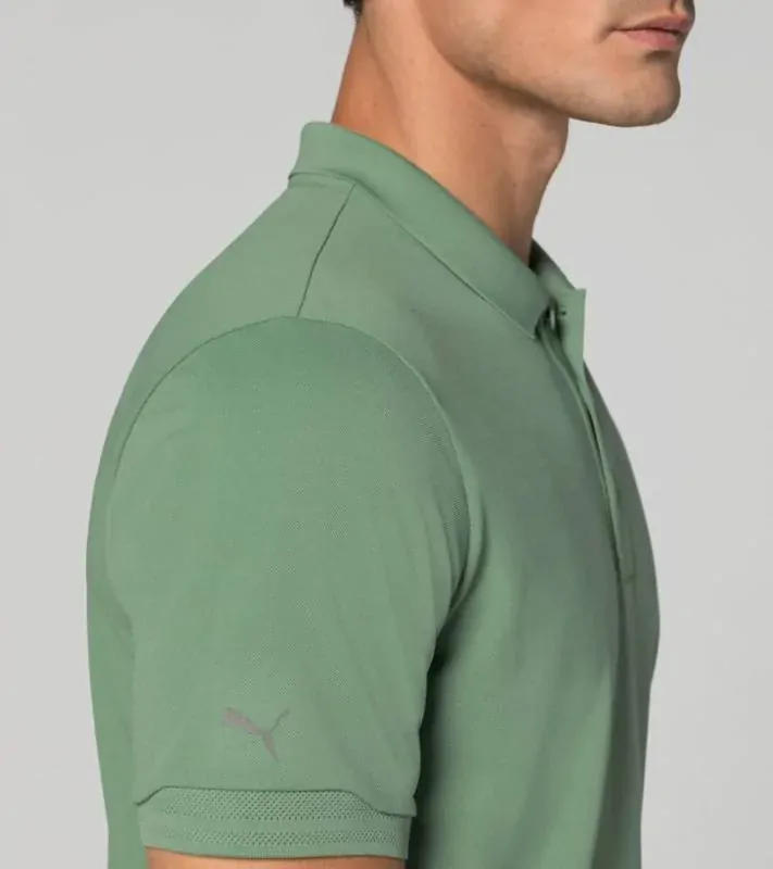 PORSCHE DESIGN Men's Polo Shirt Tričko s límečkem a knoflíčky zelená