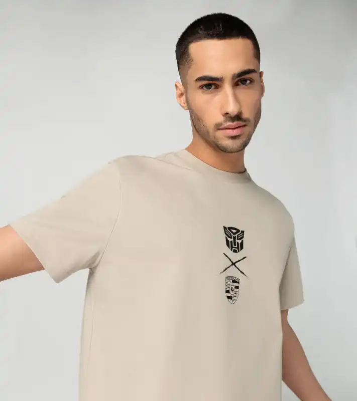 PORSCHE DESIGN – Transformers triko, béžová barva