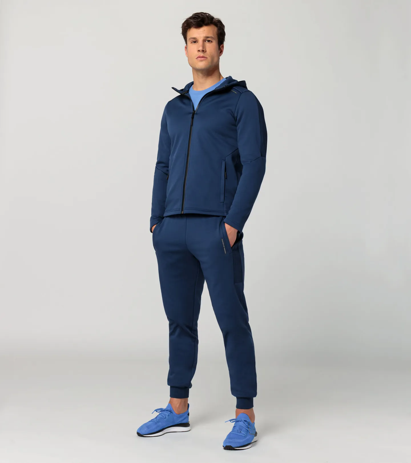 PORSCHE DESIGN Hooded sweat jacket Mikina s kapucí funkční perská tmavě modrá