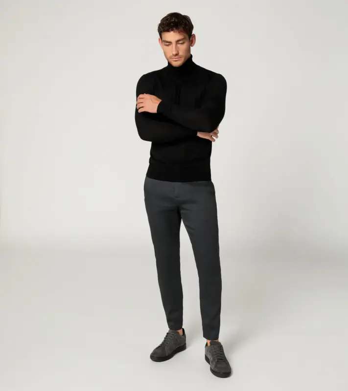 PORSCHE DESIGN Turtleneck sweater Svetr rolák černá