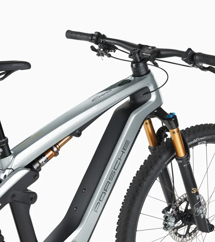 PORSCHE eBike Cross Performance EXC Jízdní horské elektrokolo karbonový rám ledově šedá metalíza