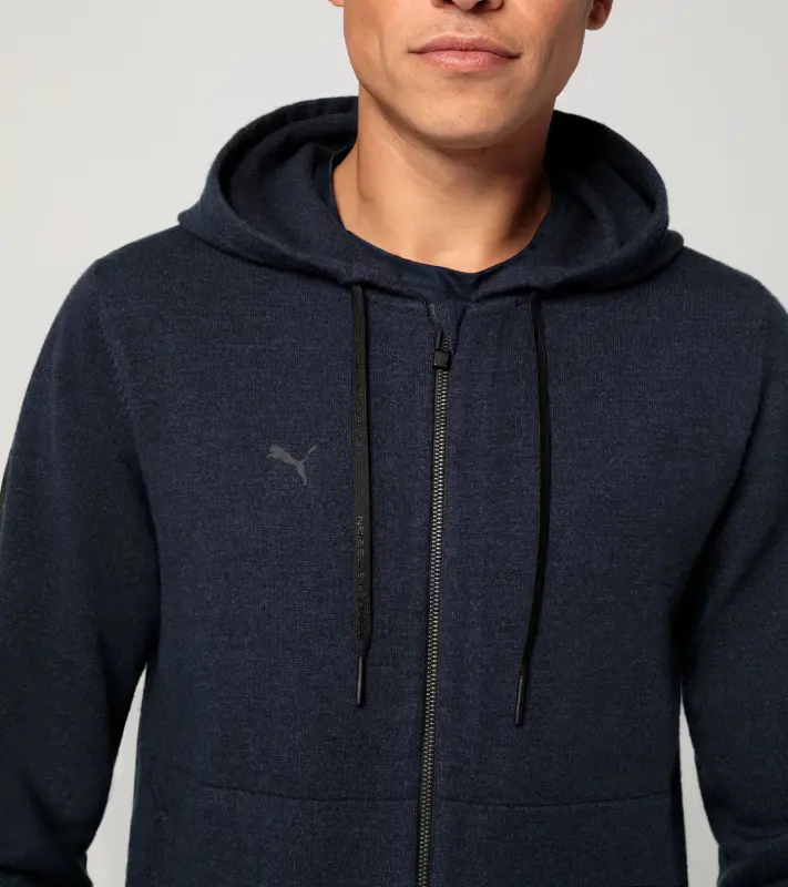 PORSCHE DESIGN Leisure jacket Bunda pro volný čas na zip a s kapucí námořní modrá