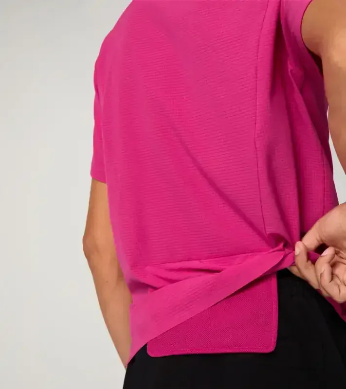 PORSCHE DESIGN Active polo shirt Polokošile tričko s límečkem granátová růže