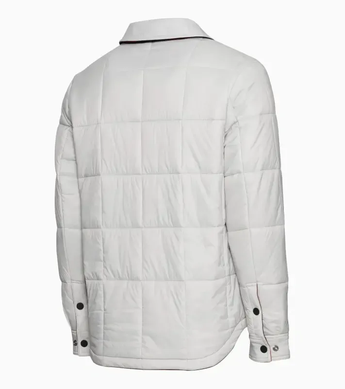 PORSCHE Reversible jacket Turbo No. 1 Bundá pánská oboustranná kostkovaná a ledovcově šedá