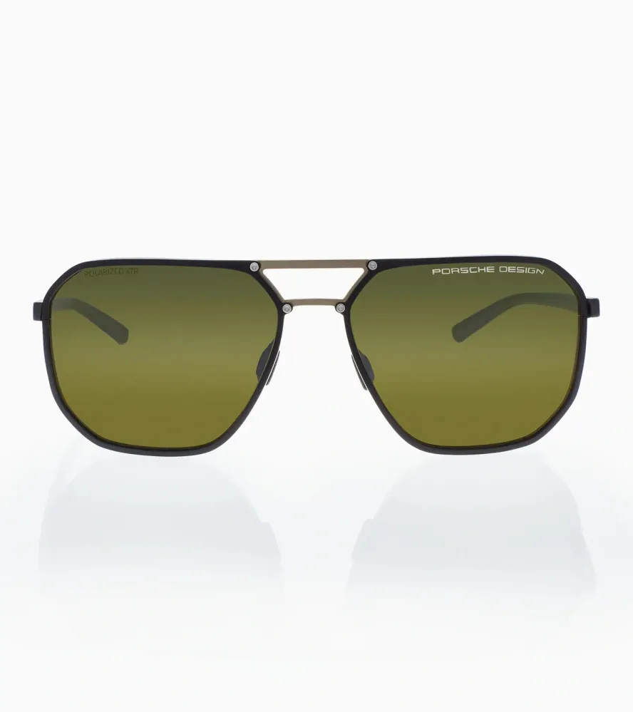 PORSCHE DESIGN Sunglasses P´8971 sluneční brýle černé se zelenými skly pol.