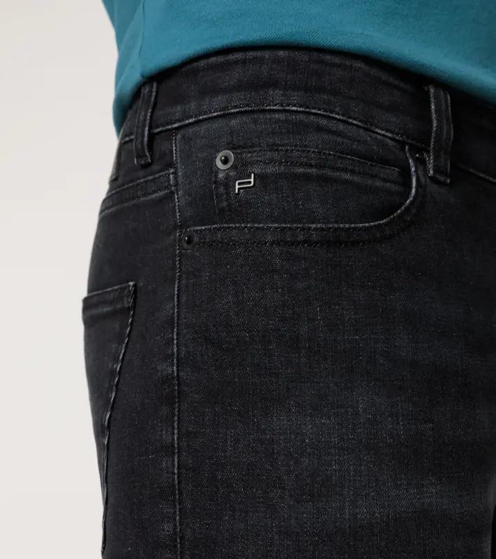 PORSCHE DESIGN Denim jeans Kalhoty džíny černá