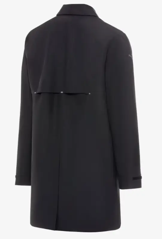 PORSCHE DESIGN Trench coat Trenčkot kabát pro chladnější počasí s odepínací kapucí černá