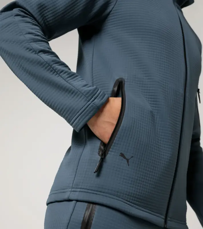PORSCHE DESIGN Hooded sweat jacket Mikina s kapucí funkční modrošedá