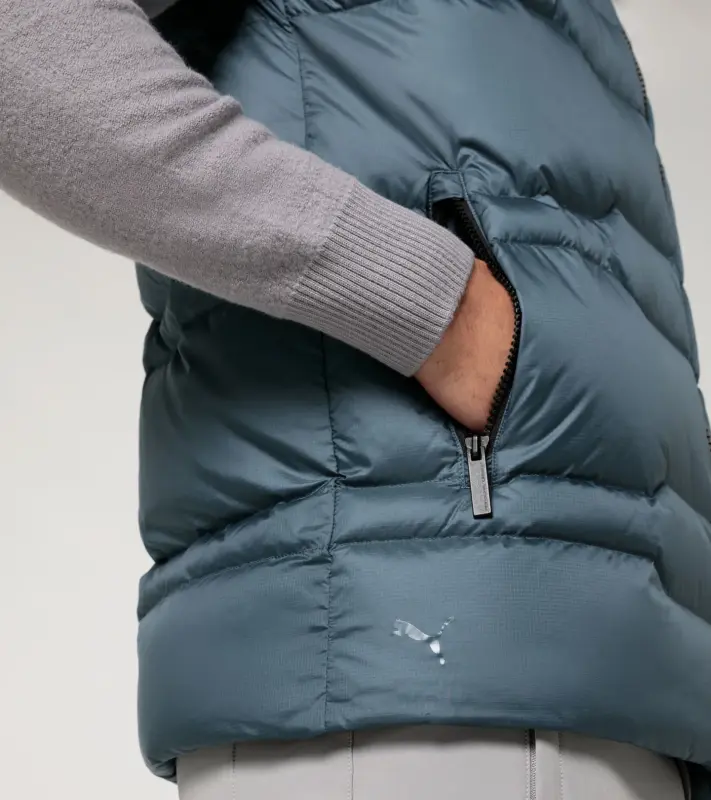 PORSCHE DESIGN Padded Vest Vesta odlehčená prošívaná modrošedá