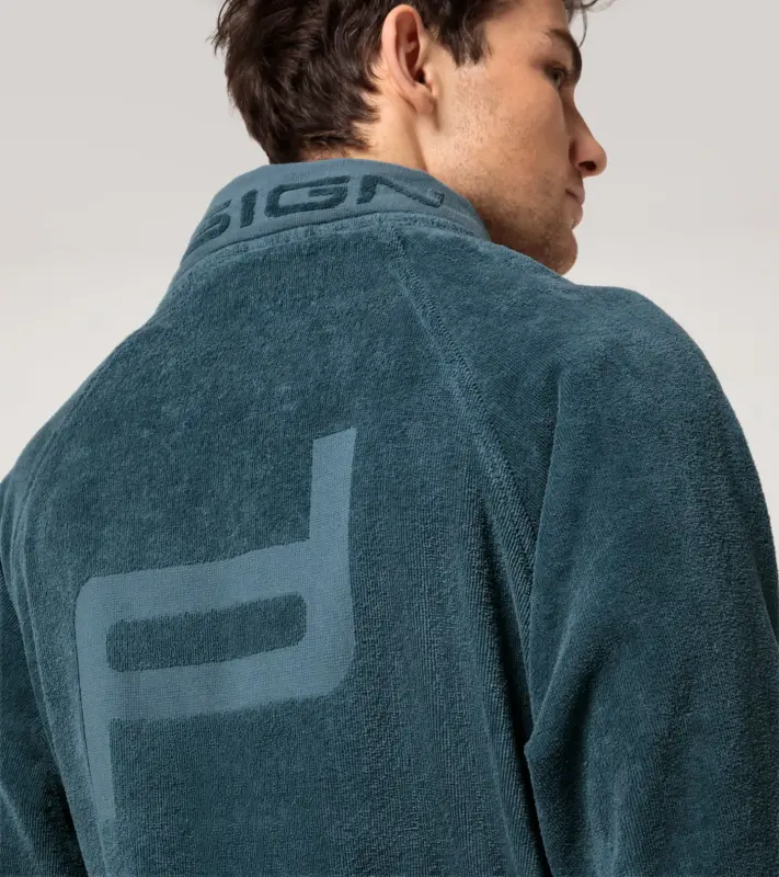 PORSCHE DESIGN Bathrobe Župan petrolejová modrá