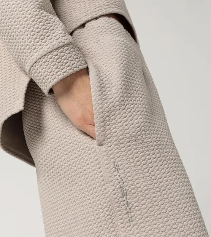PORSCHE Women's Textured Trousers Yoga Capsule Collection Kalhoty dámské volnočasové fitness yoga béžová kalahari