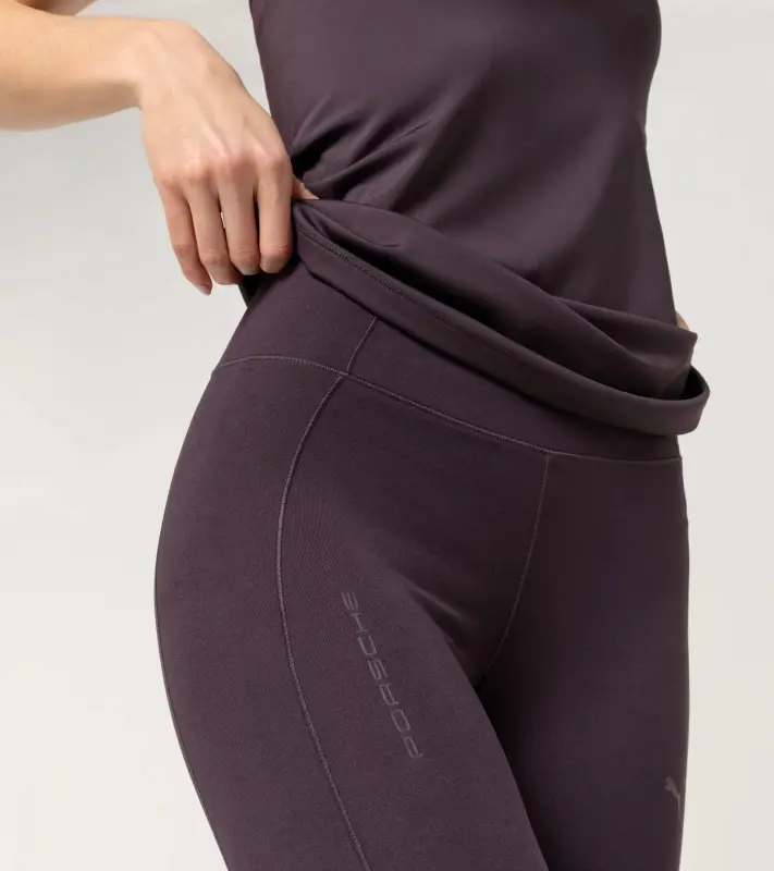 PORSCHE Women's Sport Tights Yoga Capsule Collection Legíny dámské volnočasové fitness yoga ostružinová