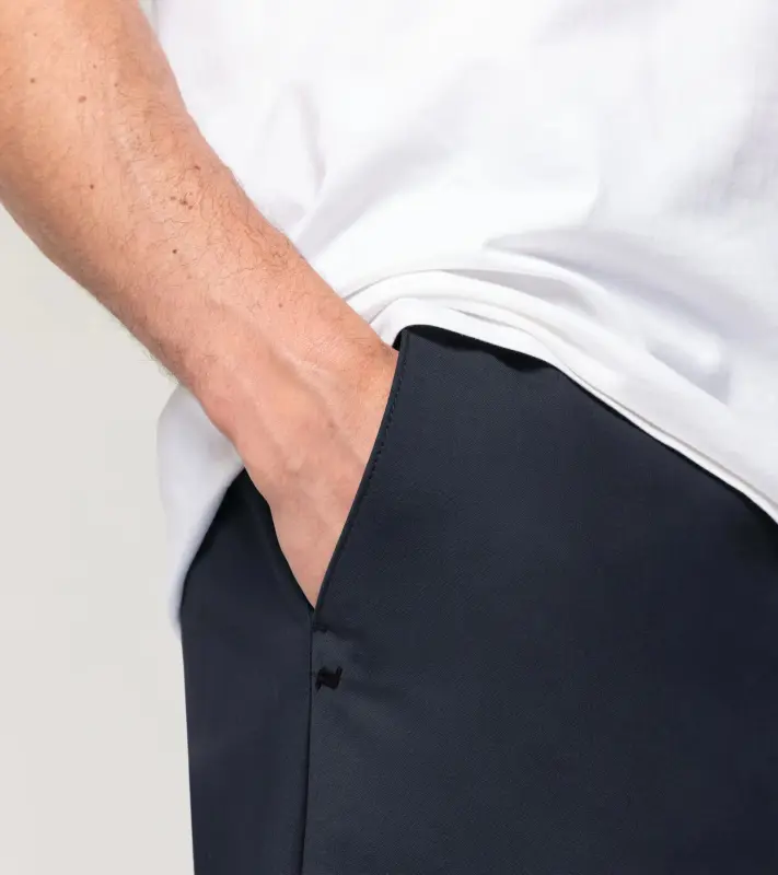 PORSCHE DESIGN Travel Trousers Kalhoty cestovní volnočasové vyštíhlené tmavě modrá