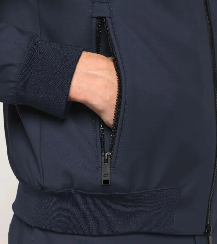 PORSCHE DESIGN Travel Blouson Bunda módní volnočasová pro období jaro až podzim tmavě modrá