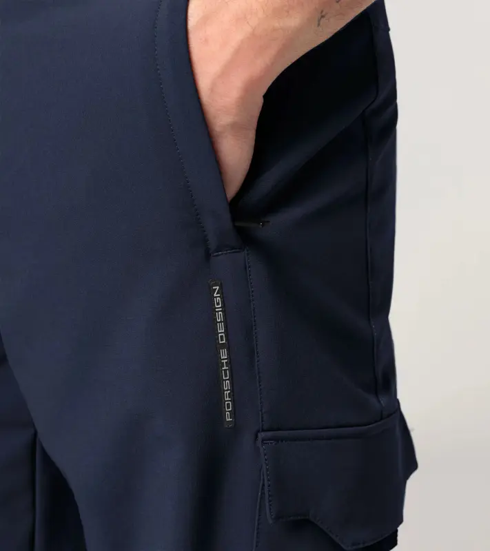 PORSCHE DESIGN Cargo Pants Kalhoty volnočasové nemačkavé tmavě modrá