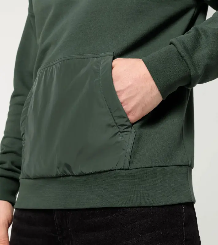 PORSCHE Unisex Hoodie Essential Svetr klokanka uni s kapucí a nápletem tmavší lahvově zelená