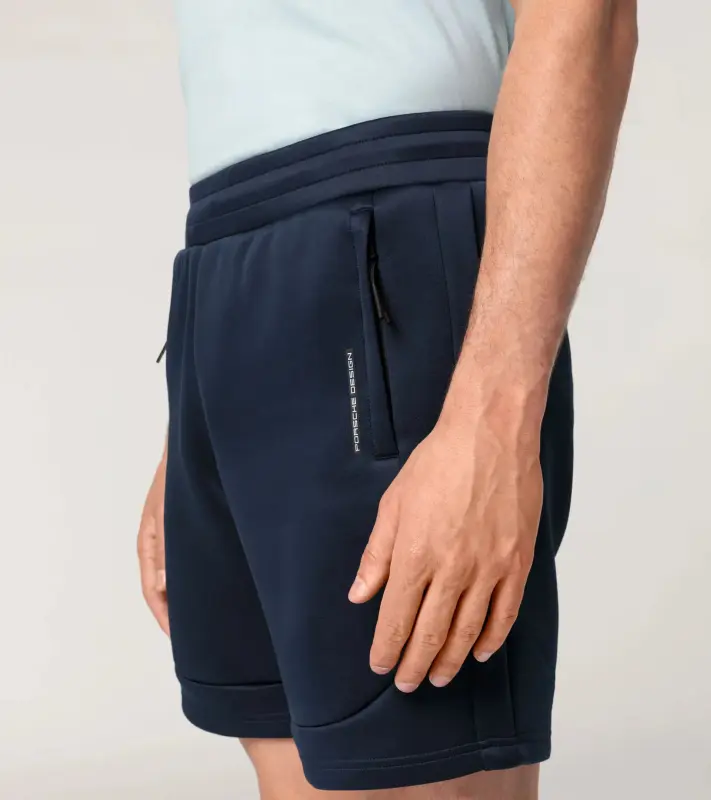 PORSCHE DESIGN Sweat shorts Krátké kalhoty šortky volnočasové s elastickým pasem tmavě modrá
