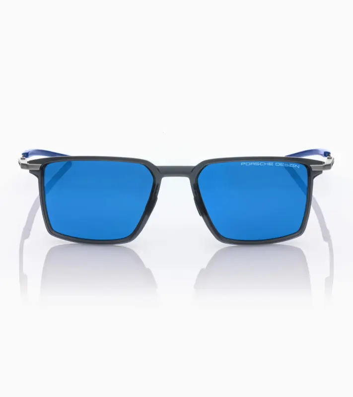 PORSCHE DESIGN Sunglasses P´8986 Sluneční brýle inspirované P911 stříbrnomodré a modrými skly