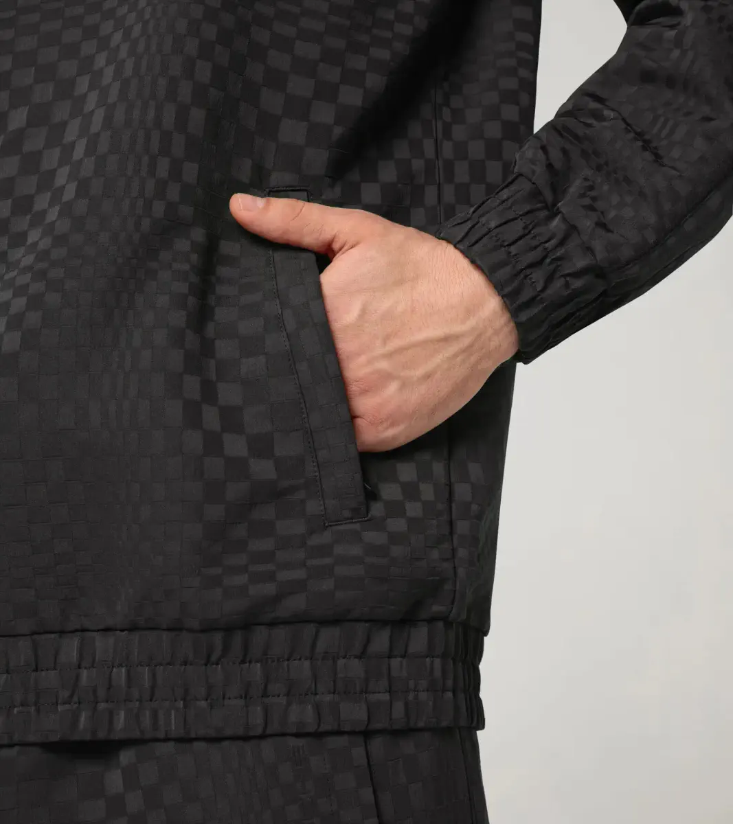 PORSCHE Jacquard tracksuit top 911 Spirit 70 žakárová mikina černá