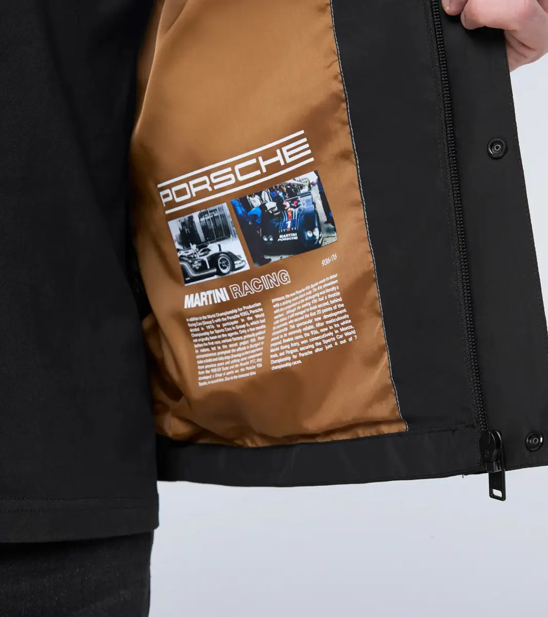 PORSCHE Windbreaker MARTINI RACING® větrovka s kapucí černá