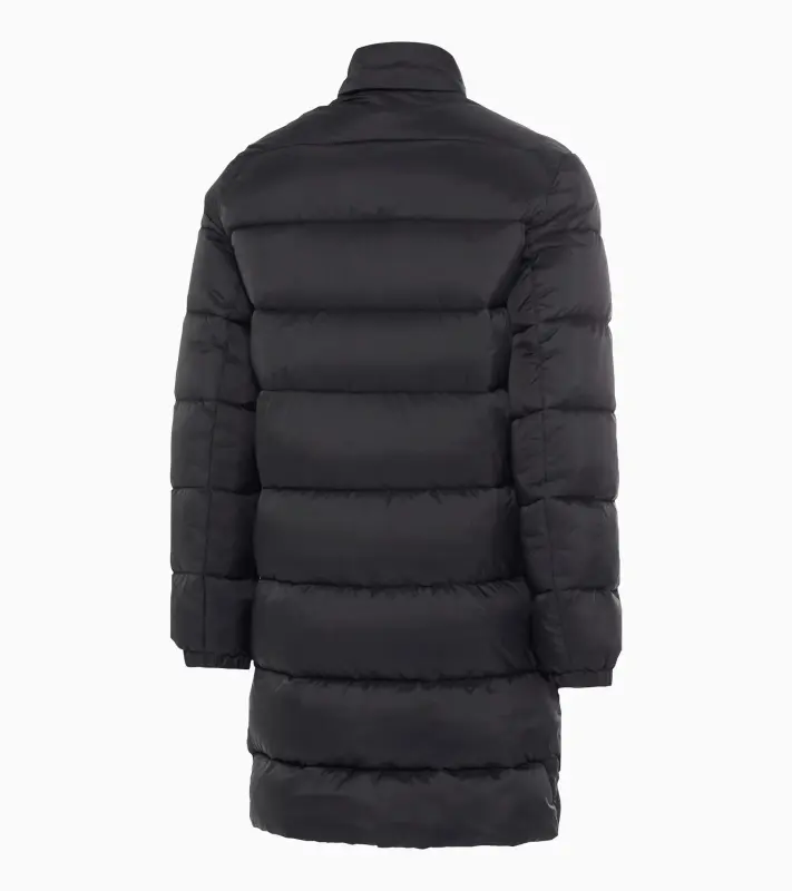 PORSCHE DESIGN Lightweight parka Bunda prošívaná odlehčená delšího střihu s kapucí černá