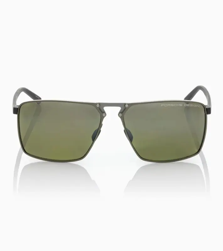 PORSCHE DESIGN Sunglasses P´8993 Sluneční brýle z titanu zelenošedé se zelenostříbrnými zrcadlovkami