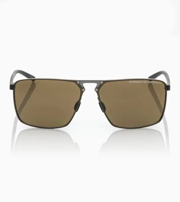PORSCHE DESIGN Sunglasses P´8993 Sluneční brýle z titanu hnědošedé s hnědými skly