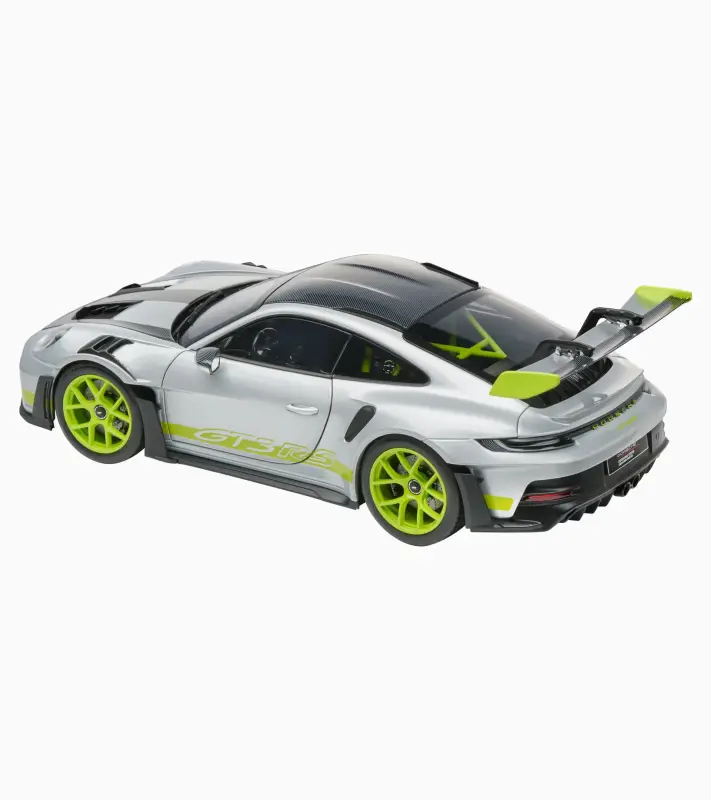 PORSCHE 911 GT3 RS (992) Model 1:18 otvírací dveře a kapota stříbrná metalíza