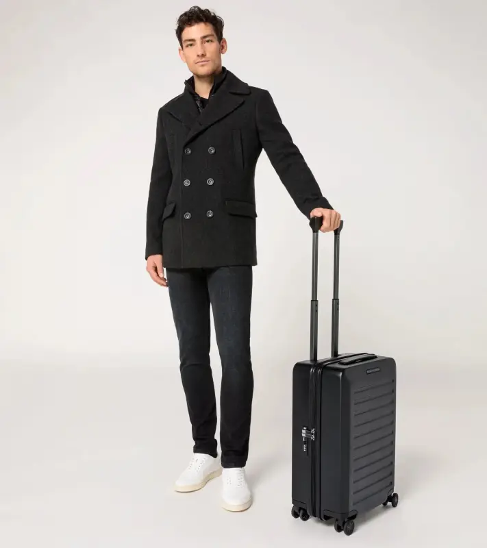 PORSCHE DESIGN Voyager 2.0 Hardcase 4W Trolley S Kufr lehké kabinové skořepinové zavazadlo černé TSA