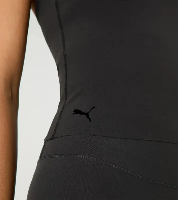 PORSCHE 2-in-1 sport top Cayenne Electric Lifestyle Tílko dámské krátké volnočasové sportovní funkční černá