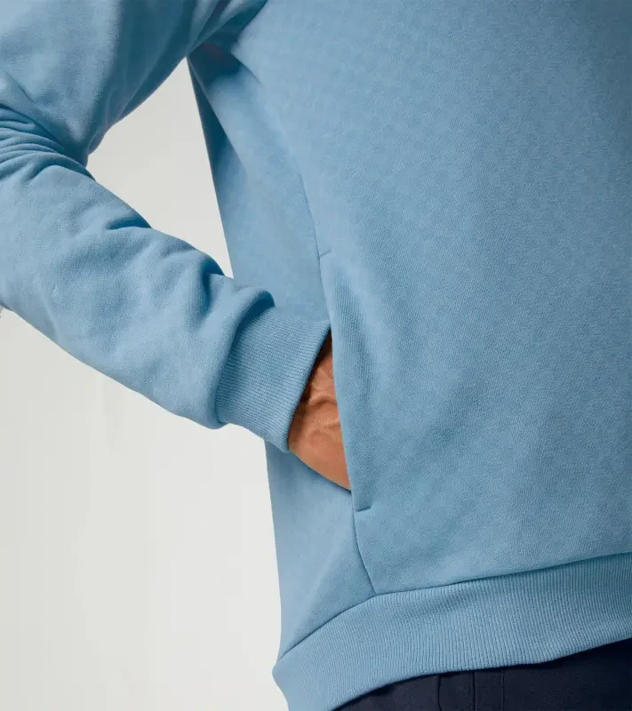 PORSCHE DESIGN Sport-Tex Hoodie Mikina s kapucí z žerzeje se vzorem a decentními logy světle modrá