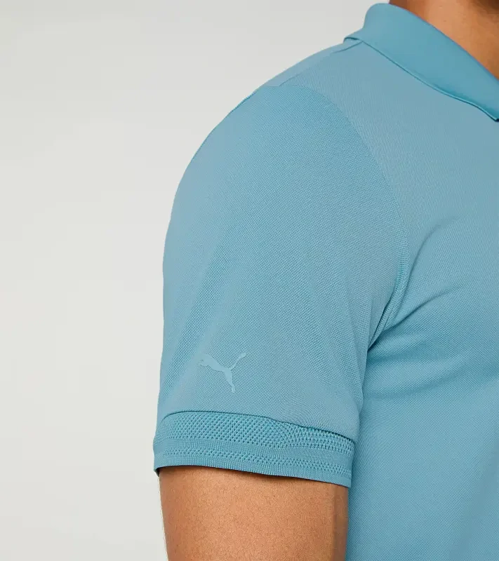 PORSCHE DESIGN Men's Polo Shirt Polokošile tričko s límečkem a knoflíčky s UV faktorem 30+ světle modrá