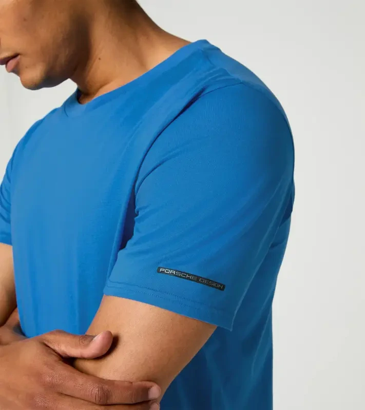 PORSCHE DESIGN Men´s T-Shirt Essential Tričko pánské volnočasové bavlněné čistě modrá