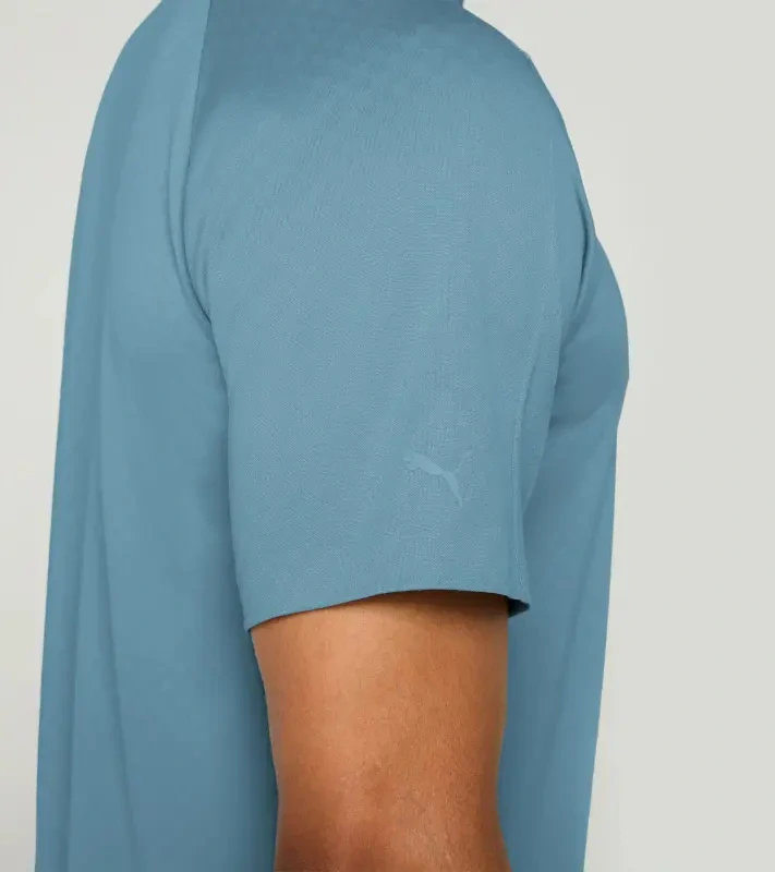 PORSCHE DESIGN Sport-Tex Jacquard T-Shirt Tričko žakárové s kulatým výstřihem světle modrá