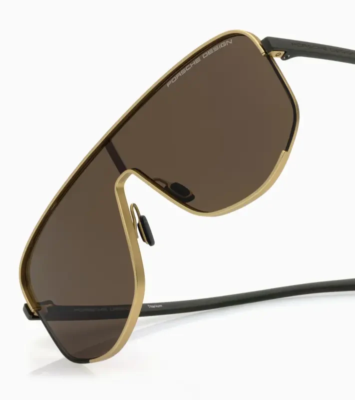 PORSCHE DESIGN P'86007 Targa #1 Sunglasses by Orlando Bloom Sluneční brýle olivovozlaté s hnědými polarizovanými skly
