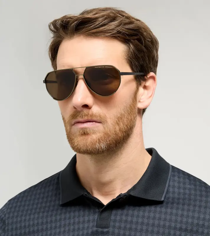 PORSCHE DESIGN P'8996 Targa #3 Sunglasses Sluneční brýle olivovočerné a hnědými skly