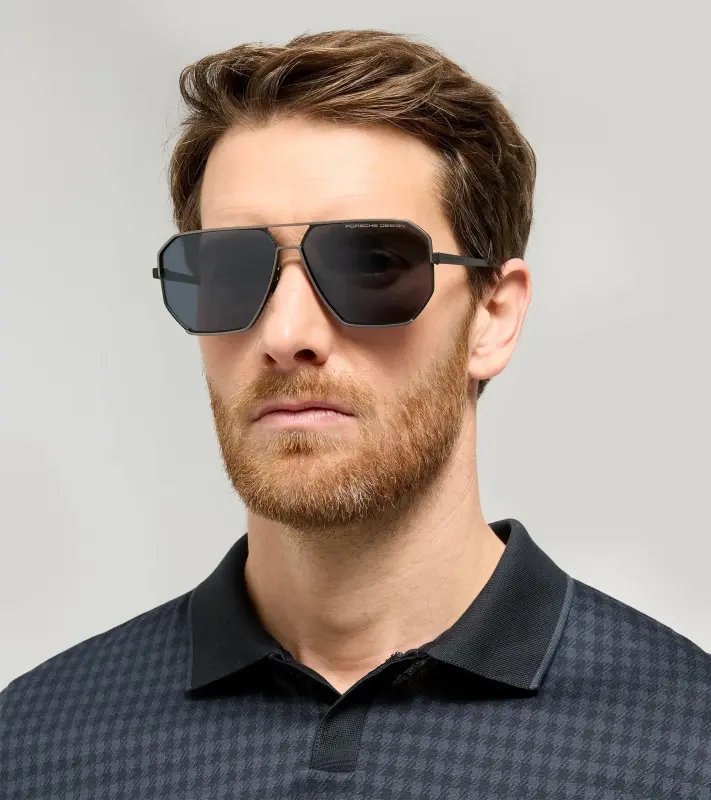 PORSCHE DESIGN P'8995 Targa #2 Sunglasses Sluneční brýle šedozelené a modrými skly se zrcadlovým efektem