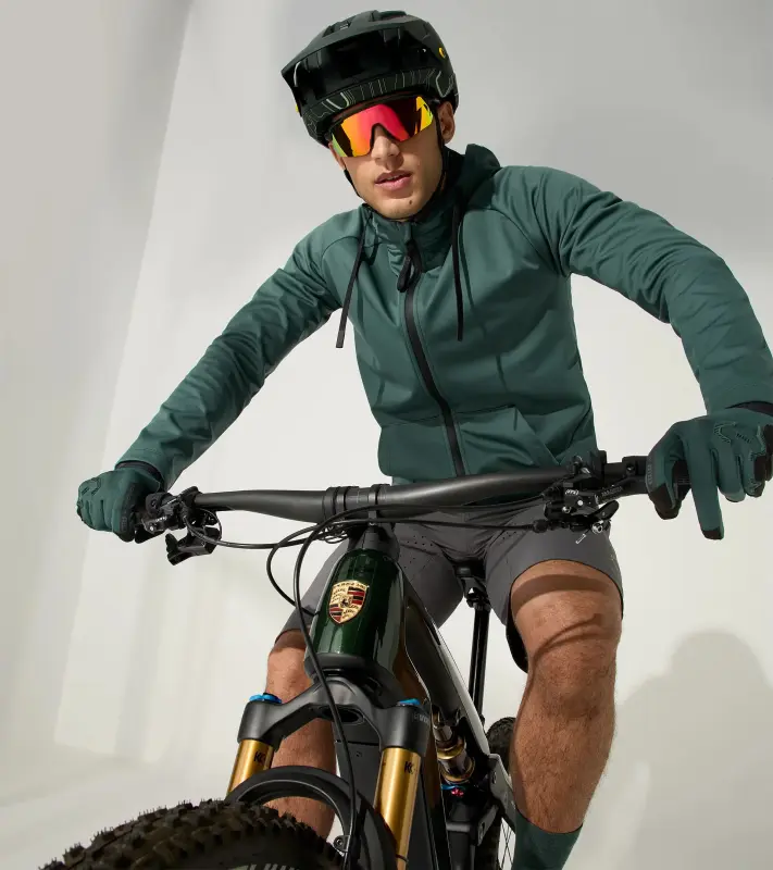 PORSCHE Bike Gloves Rukavice cyklistické celoprstové tmavě zelená