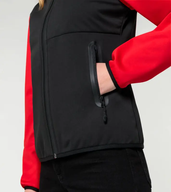 PORSCHE Women's Softshell Jacket Motorsport Replica Bunda dámská funkční sportovní vyštíhlená červenočerná