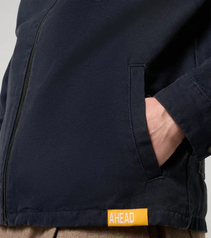 PORSCHE Jacket AHEAD Bunda UNI volnočasová sportovní klasického střihu tmavě modrá