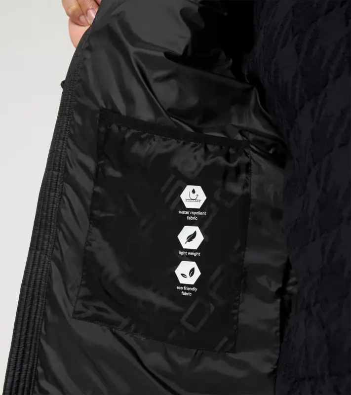 PORSCHE DESIGN Light Weight Jacket Bunda voděodolná odlehčená prošívaná se stojáčkem a logem černá