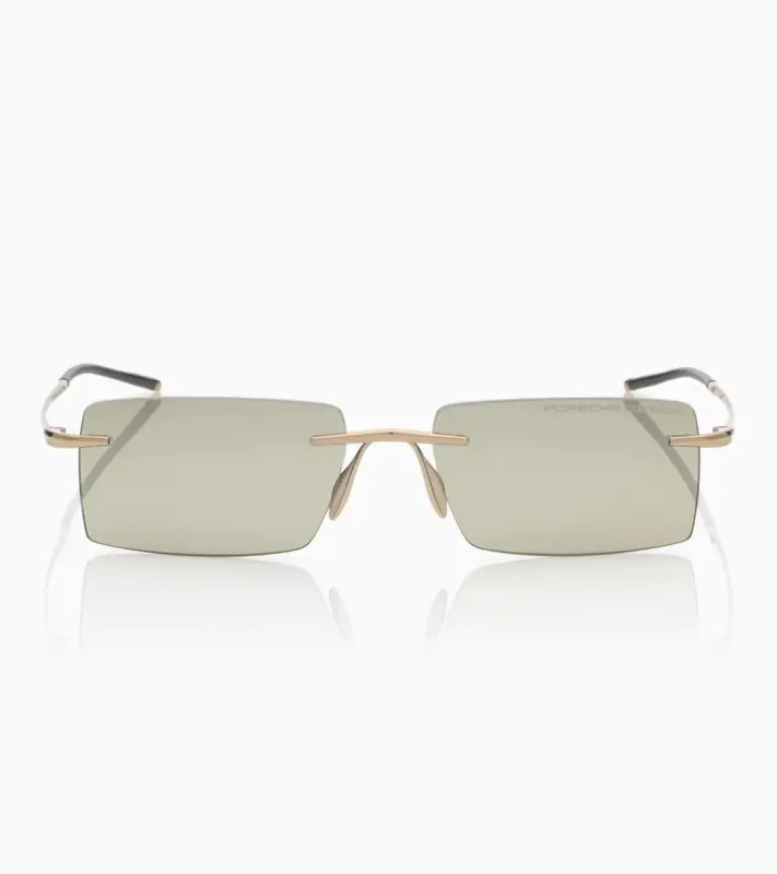 PORSCHE DESIGN P´86018 Sunglasses Liquid Titanium #8 Sluneční brýle bezrámečkové uni šedé se světle oranžovými skly